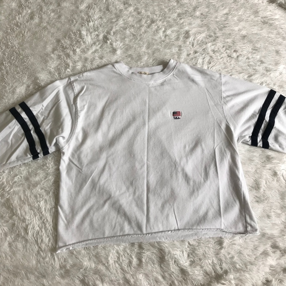 Brandy Melville USA Embroidered Top